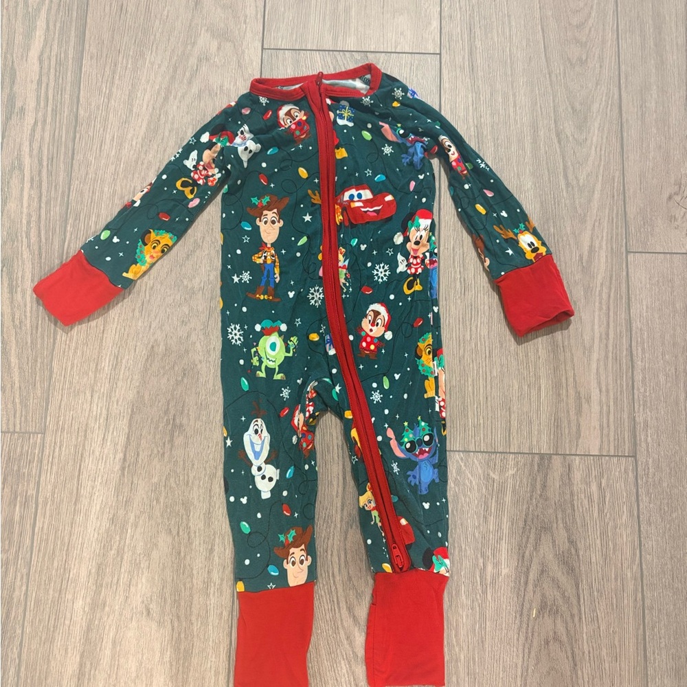 Little Sleepies Disney One Piece Pajama with Red Accents